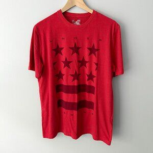 🔴 2+/$15 sale | Under Armour American Flag Stars & Stripes Graphic T Shirt